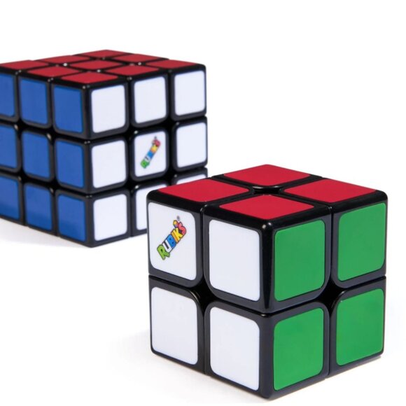 Rubik’s Cube, Duo Pack of The Original 3x3 & Mini 2x2 Classic Puzzle Game - Picture 3 of 4